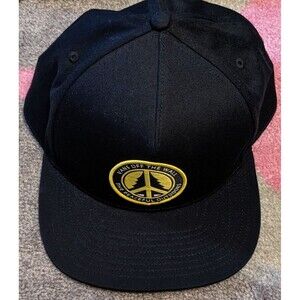 VANS Trippy Outdoors Snapback Cap Hat OS Off the Wall Black RARE